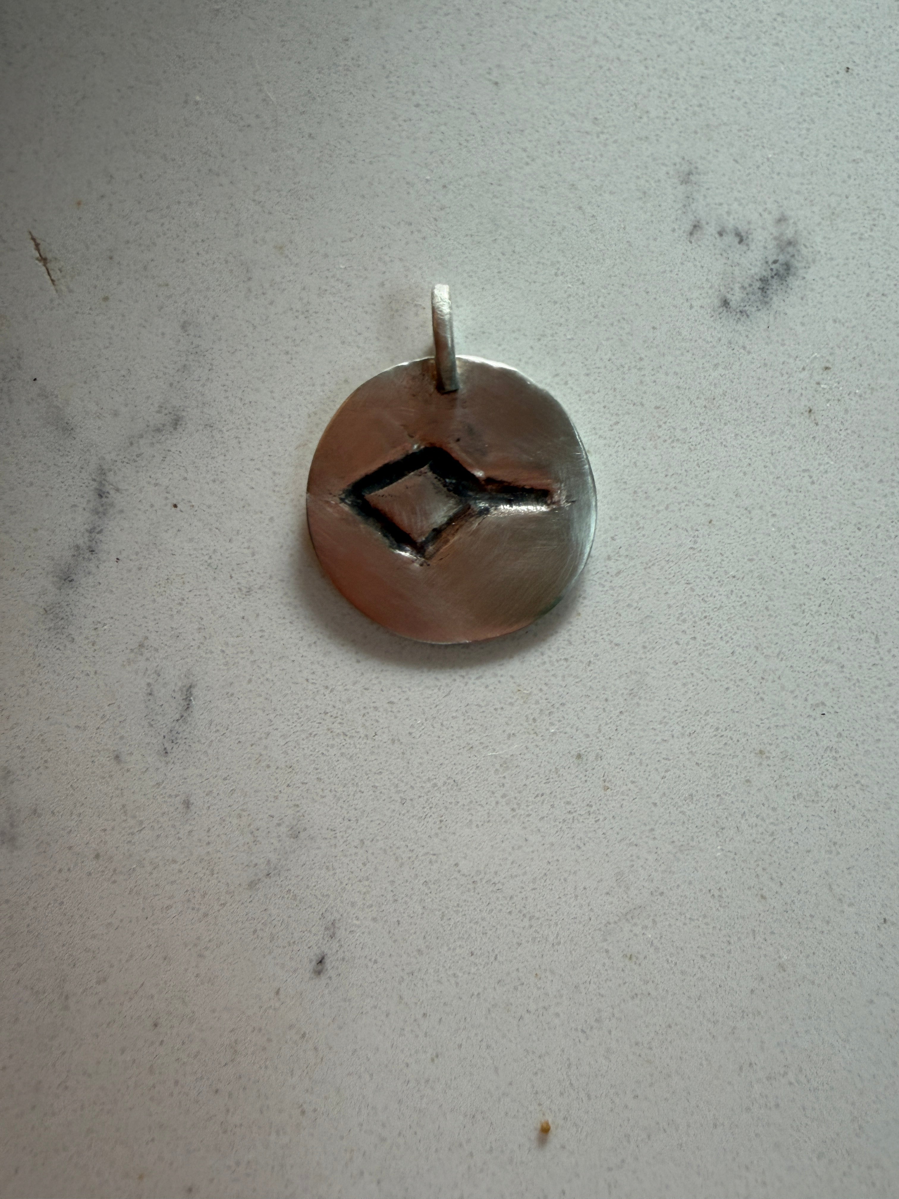 Custom Diamond Tail Brand Pendant
